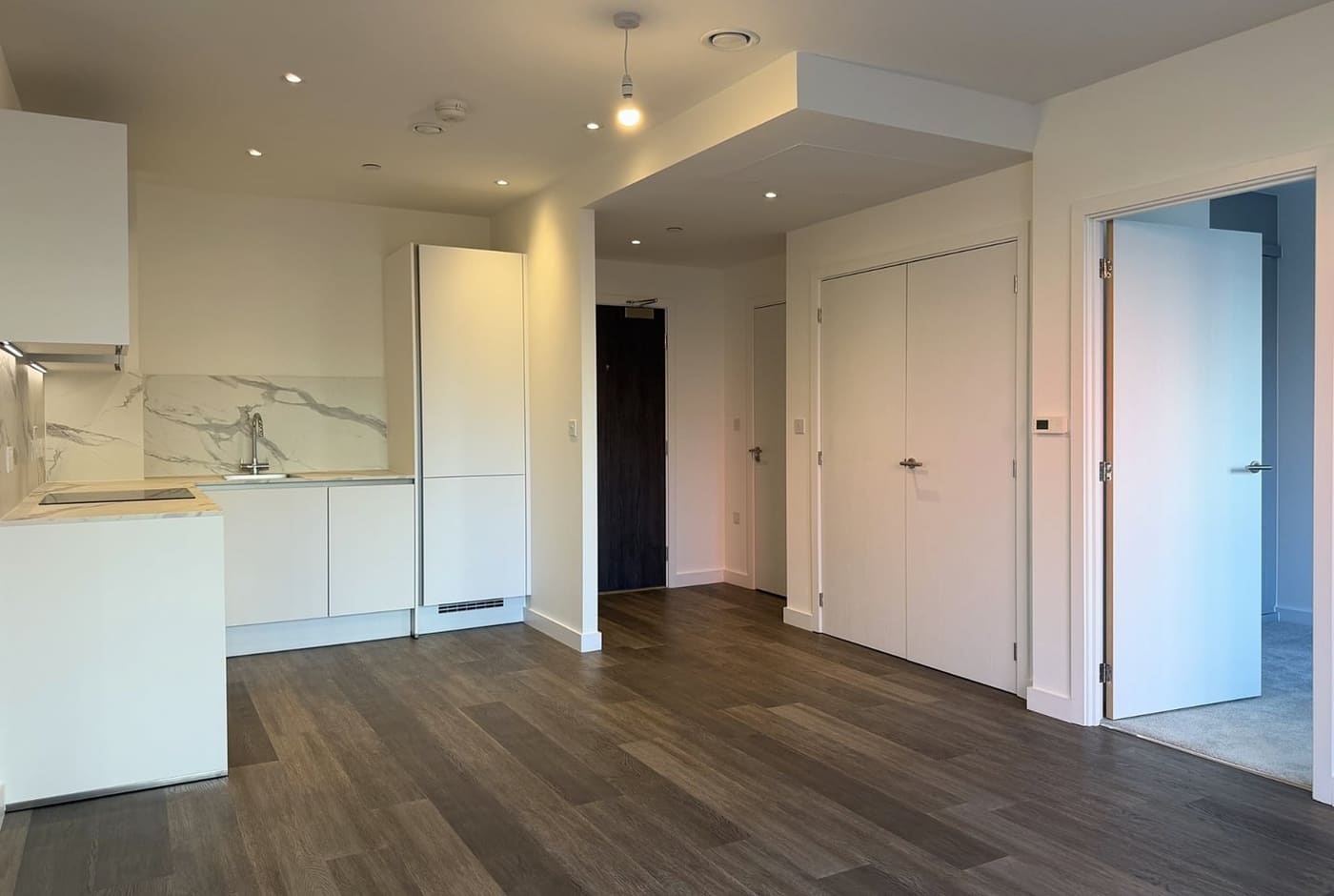 Kitchen and hallway