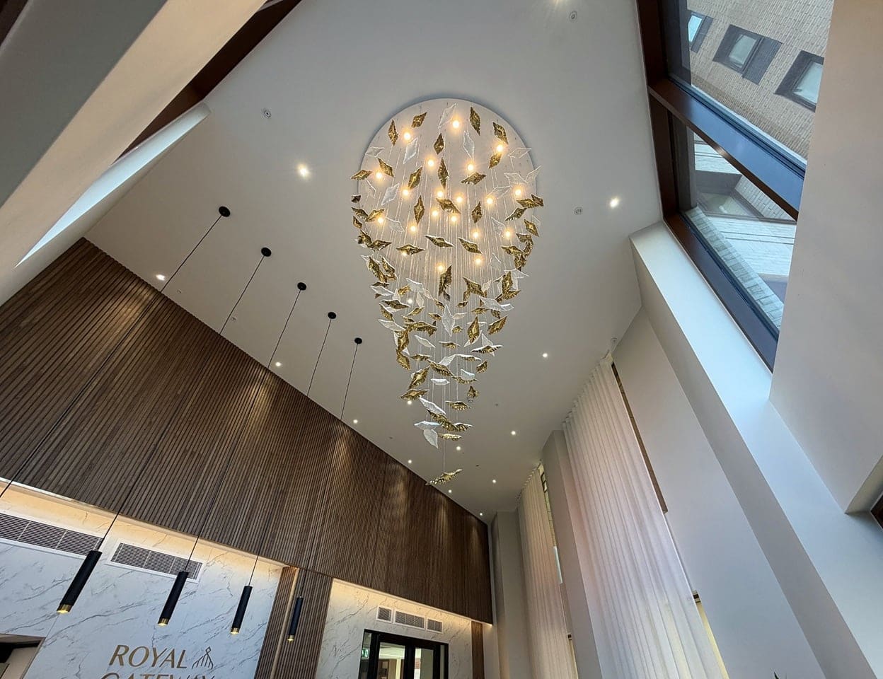 Lobby chandelier